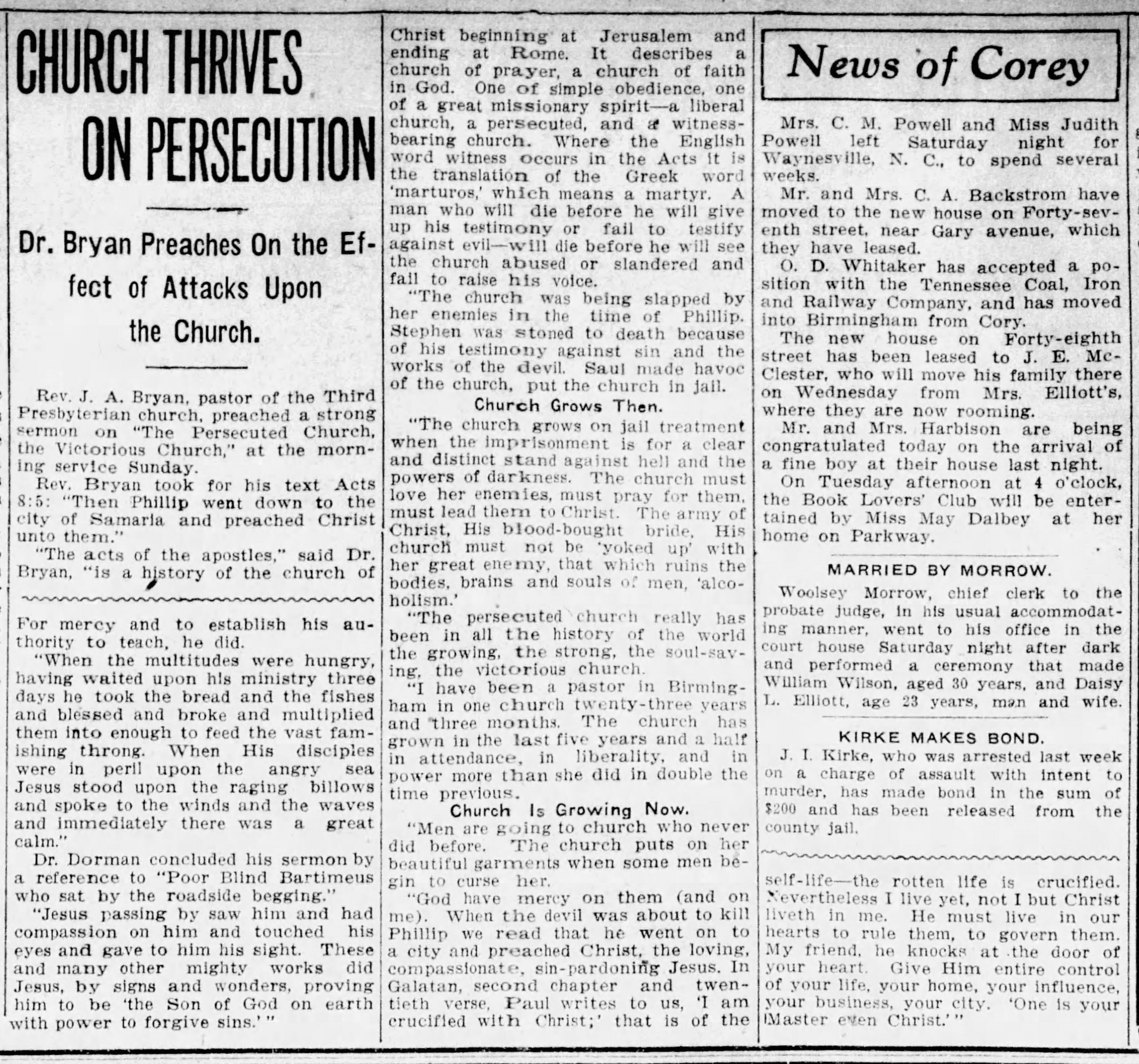 Church Thrives on Persecution